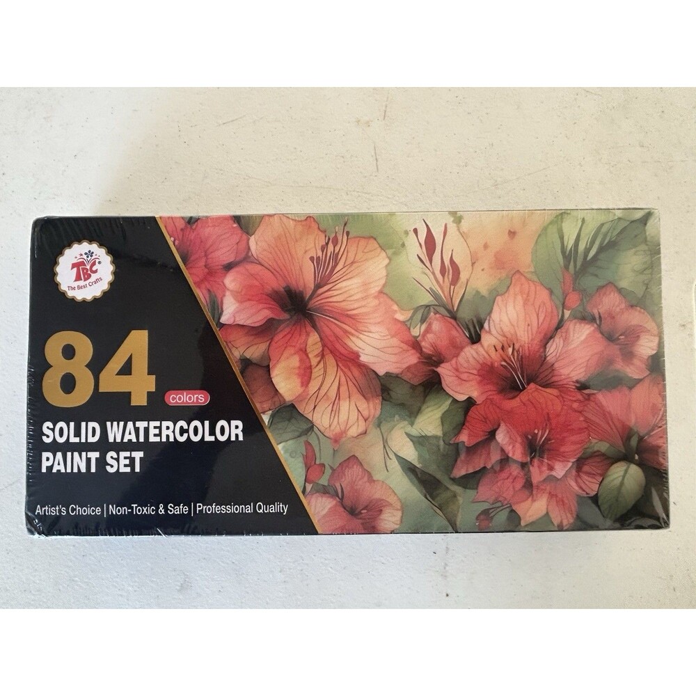 TBC the Best Crafts 84 Solid Watercolors Colors Art Markers Waterproof Non-Toxic